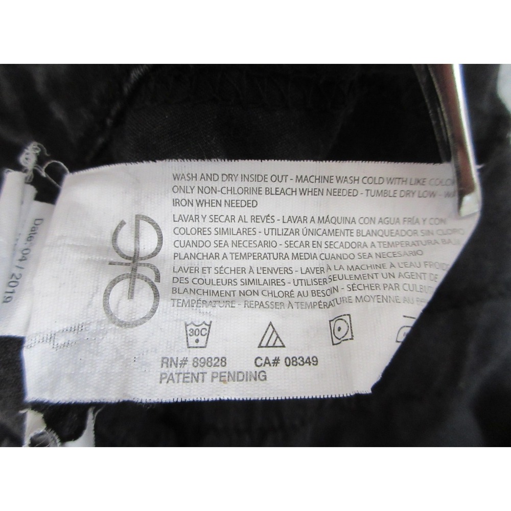 Bandolino Amy Straight Jeans Women 14 Black Charcoal Wash Mid Rise Stretch Denim - Picture 11 of 16